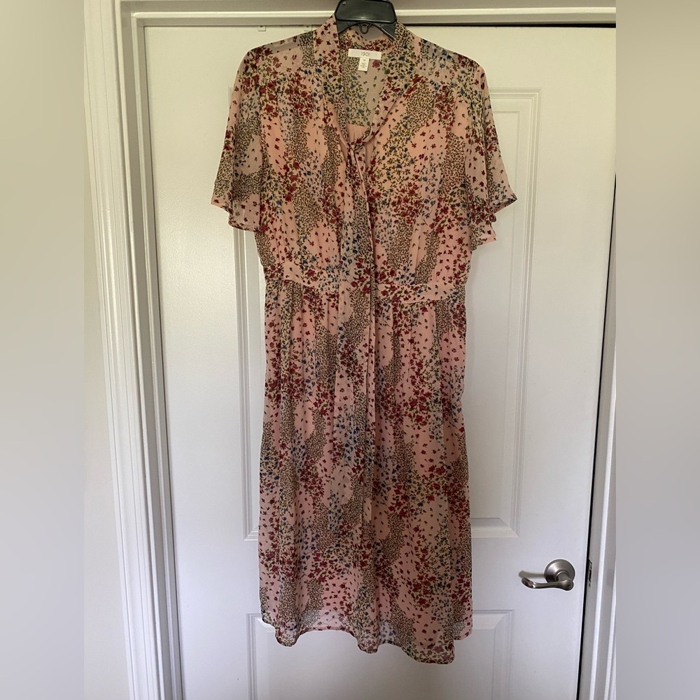 1901 Light Pink Floral Dress